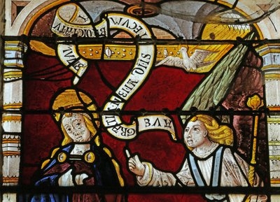 Window depicting the Annunciation by French School